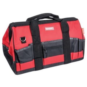 Kennedy Tool Tote Bag - Polyester - Black & Red - 28 Pockets - 44.5 x 28 x 30.5 cm