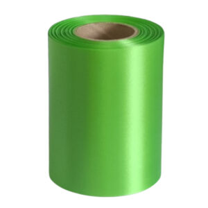 SFS Lime Green Satin Ribbon -100mm x 25m