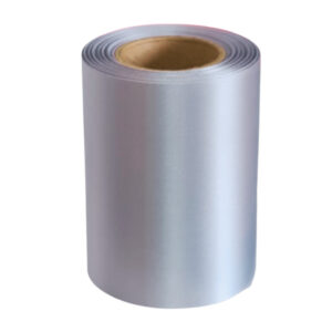 SFS Silver Satin Ribbon -100mm x 20m
