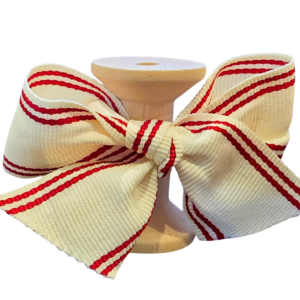 No 151 – Cream Red Stripes 30mm
