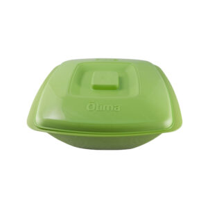 18L Square Bowl Green