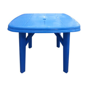 Plastic Table 6 Seater Blue