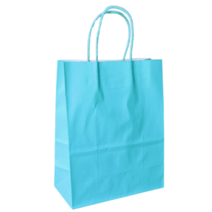 Eco Bag – A4 Turquoise on White Kraft