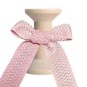 No 141 – Peach Chevron 24mm x 20m