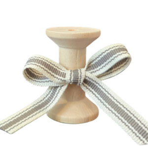 No 101 – Striped Cotton – Natural & Taupe