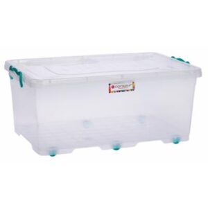 40 Litre Storage Box Clear Clip and Lock