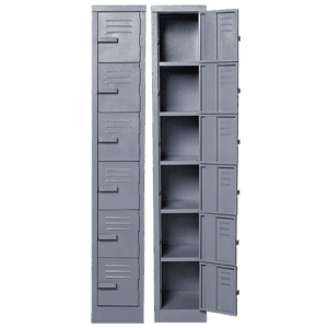 Solid Steel Locker Six Tier