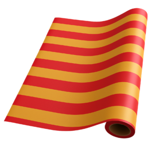 Red & Gold Stripe (50m x 50cm Roll)