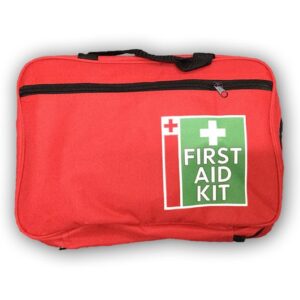First Aid Kit – Essential Kit – Blue Or Red (with Handles)