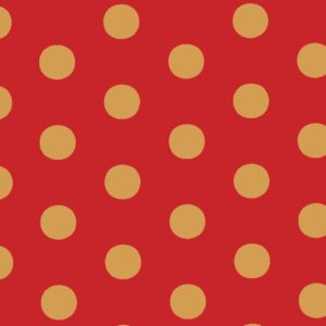 Red & Gold Dot (5m x 50cm)