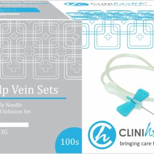 Scalp Vein Set (Butterfly Needle) 23g 30cm – 100 Clinihealth