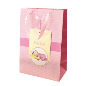 Pink Spot Baby Girl with tag – 220 x 120 x 130mm