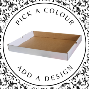 Design Hamper Tray (Shirt) – White Kraft 340 x 250 x 40mm